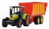 Traktor Claas mit Silagewagen