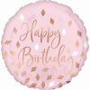 Folienballon Blush Happy Birthday