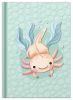 Notizbuch A5 96BL kariert Axolotl