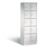 Fächerschrank 2x5 Fächer h.grau